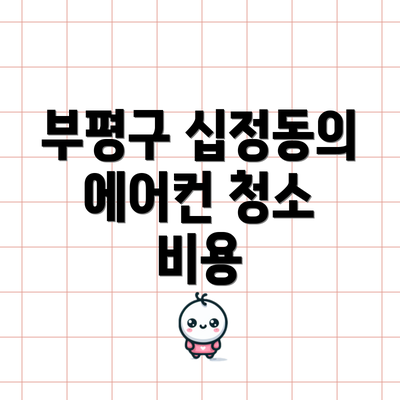 부평구 십정동의 에어컨 청소 비용