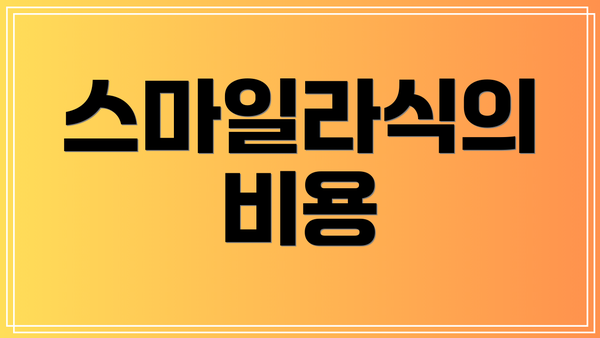 스마일라식의 비용