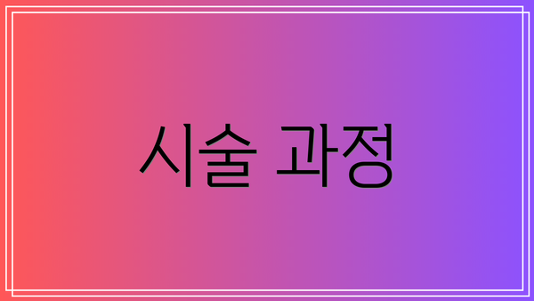 시술 과정