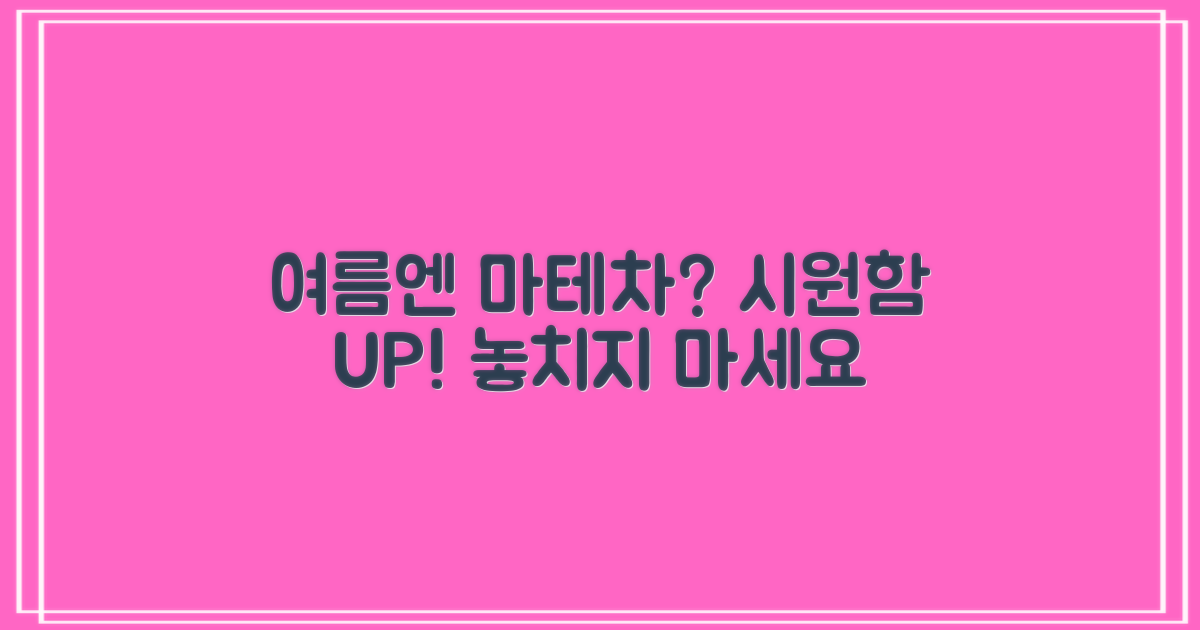 올여름, 마테차로 시원함 더할 수 있을까?