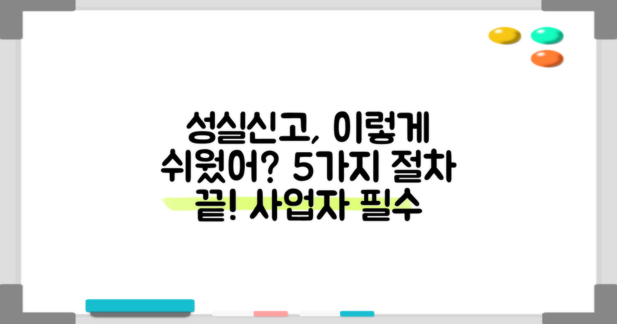 개인사업자의 성실신고, 이것만 알면 간편해요! (5가지 신고 절차 완벽 가이드)