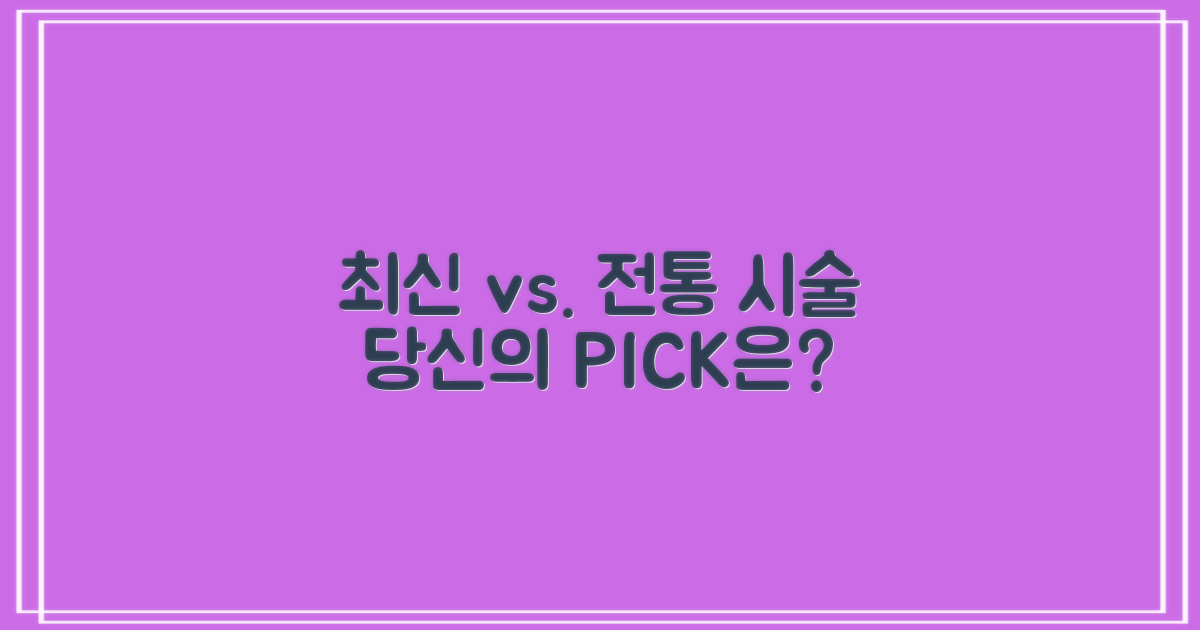 최신 vs. 전통 시술법