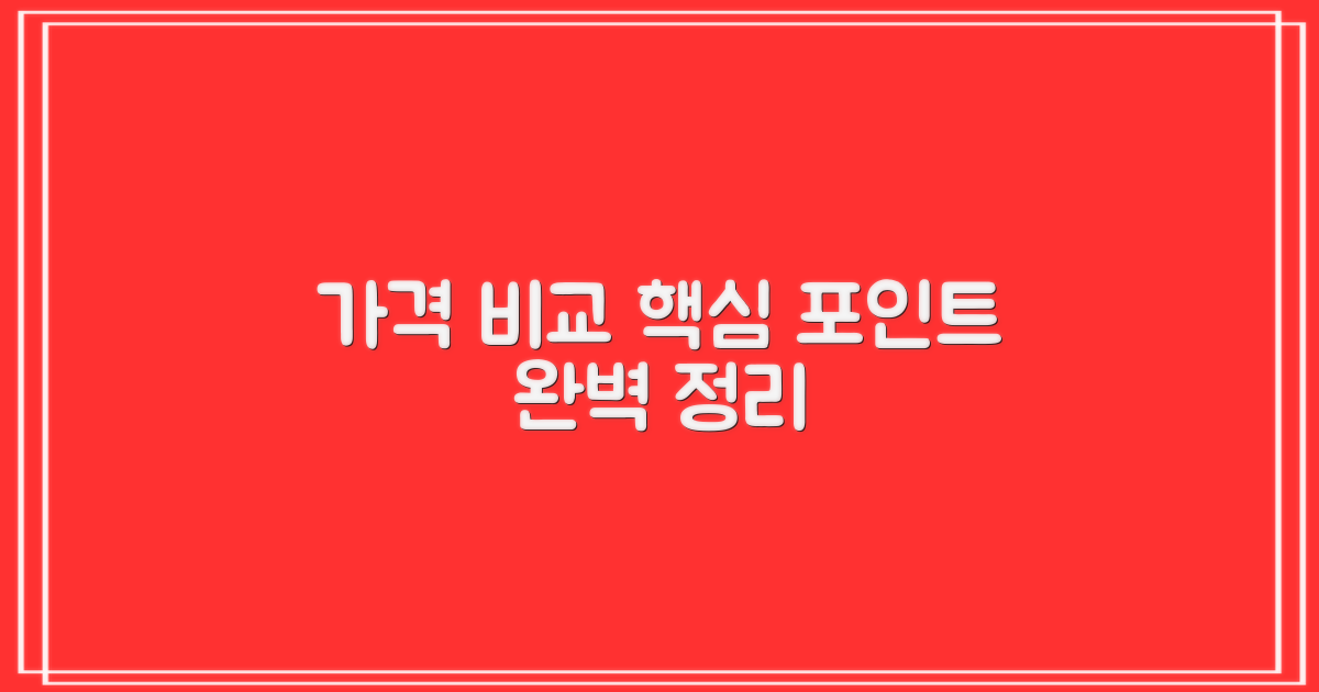 가격 비교, 어떤 점을 봐야 할까?