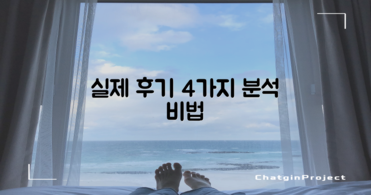 실제 후기 4가지 분석 노하우