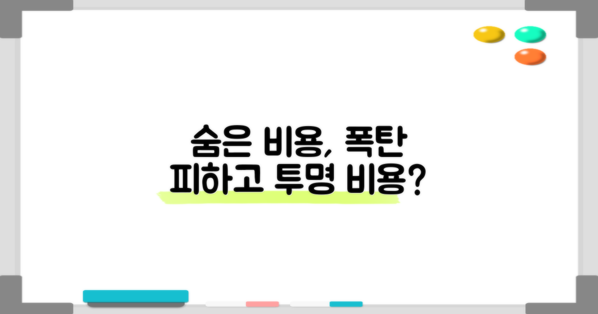 숨은 비용 vs 투명 비용