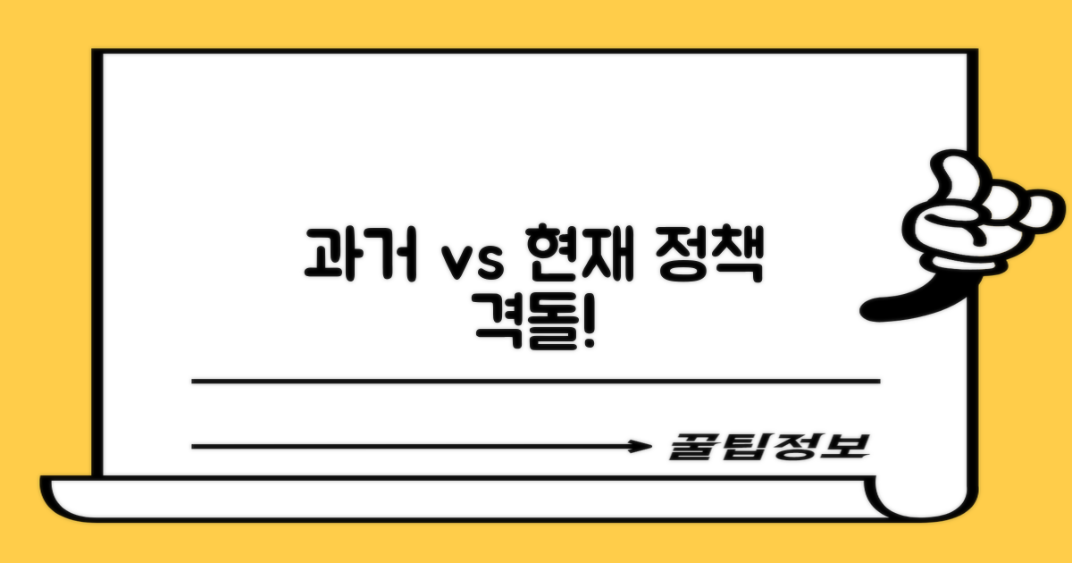 과거 vs. 현재 정책 비교