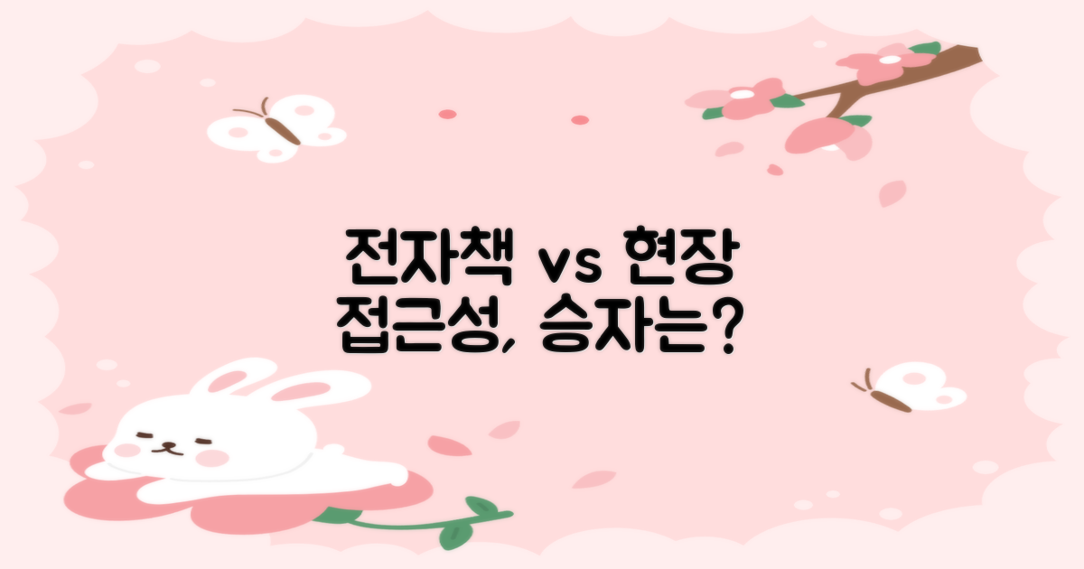 전자책 vs 현장: 접근성
