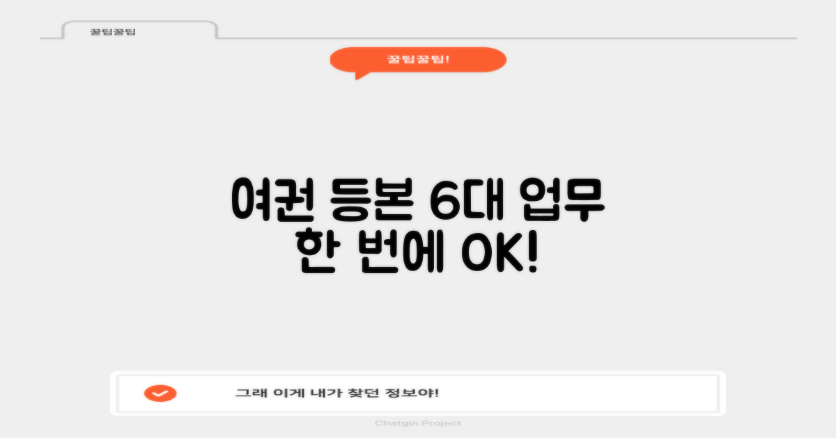 여권부터 등본까지, 6대 업무 원스톱!