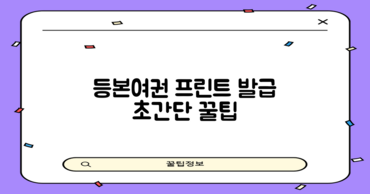 등본/여권/프린트, 이렇게!