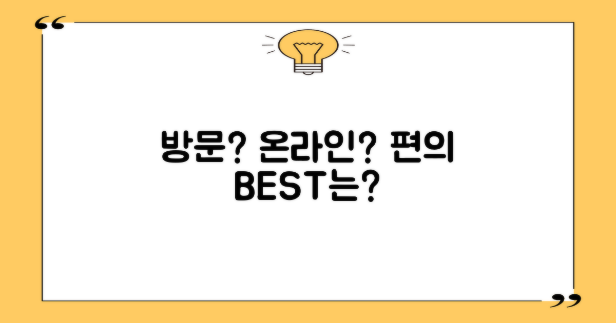 방문 vs 온라인: 편의 차이