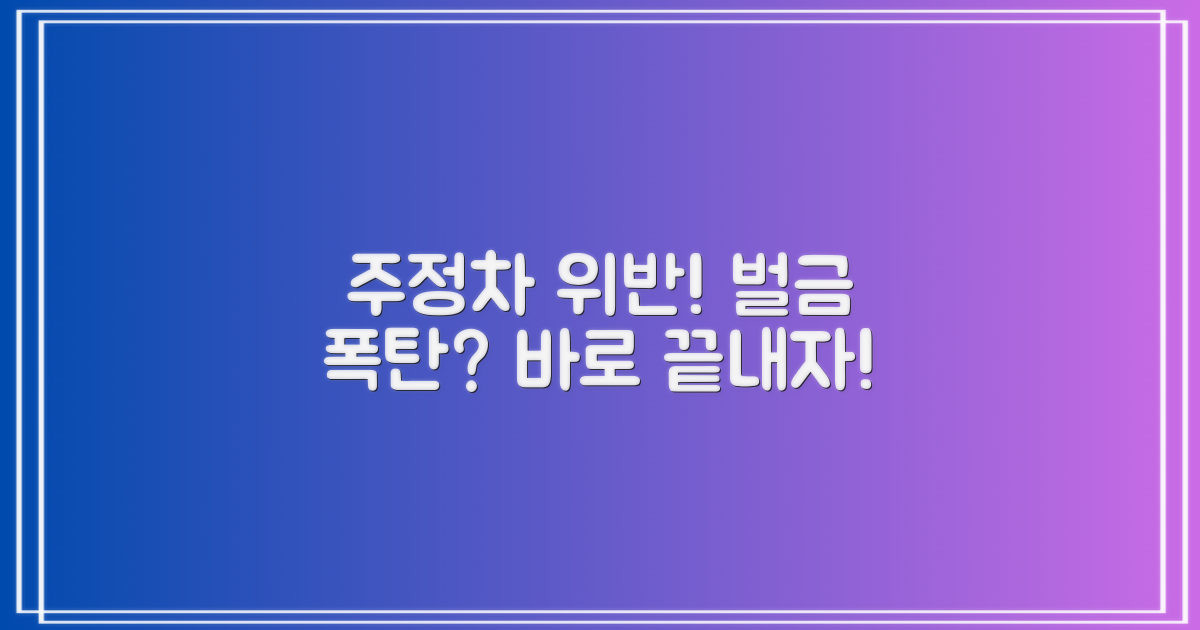 주정차 위반, 지금 해결하세요!
