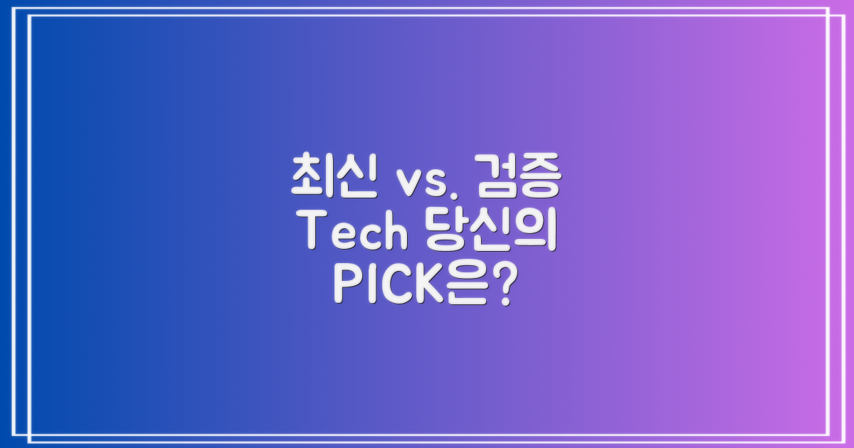 최신 vs. 검증 기술