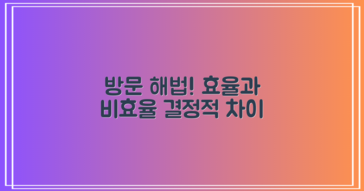 방문: 효율과 비효율 차이