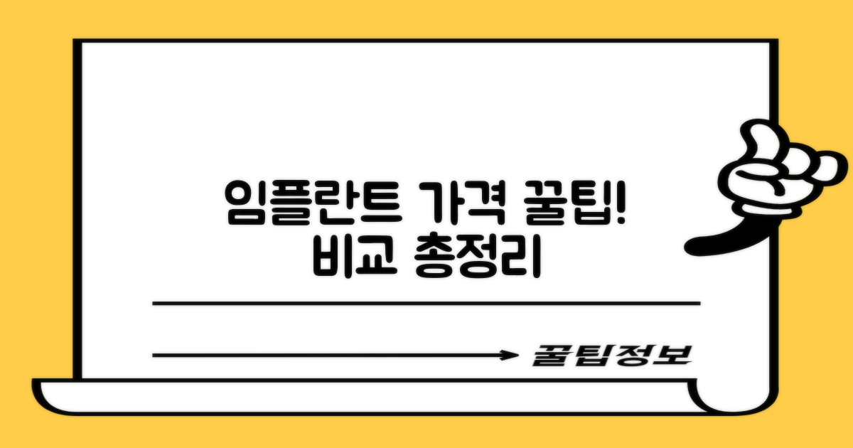 임플란트 가격 비교, 핵심 정보