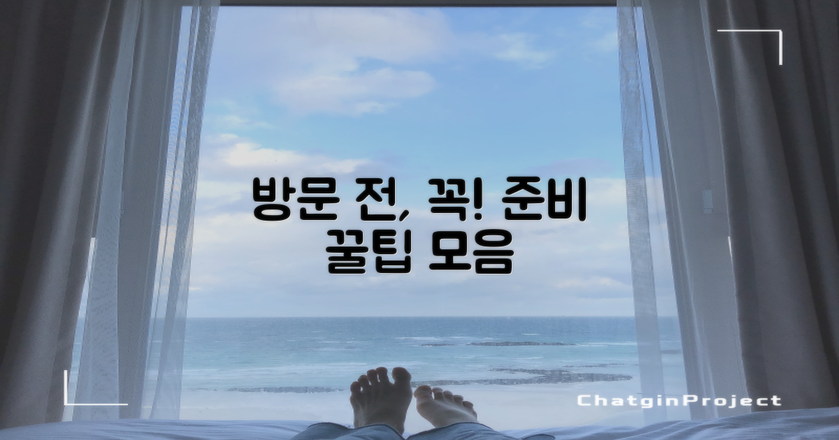 방문 전, 꼭 이렇게 준비!