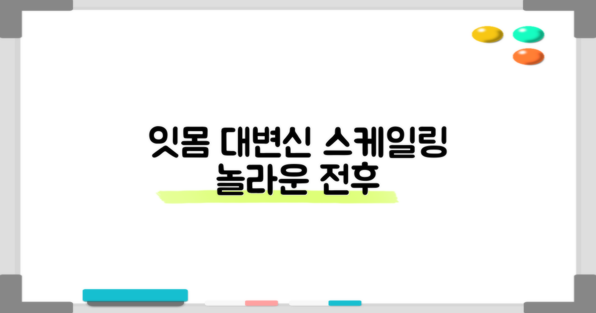 잇몸 건강: 스케일링 전과 후