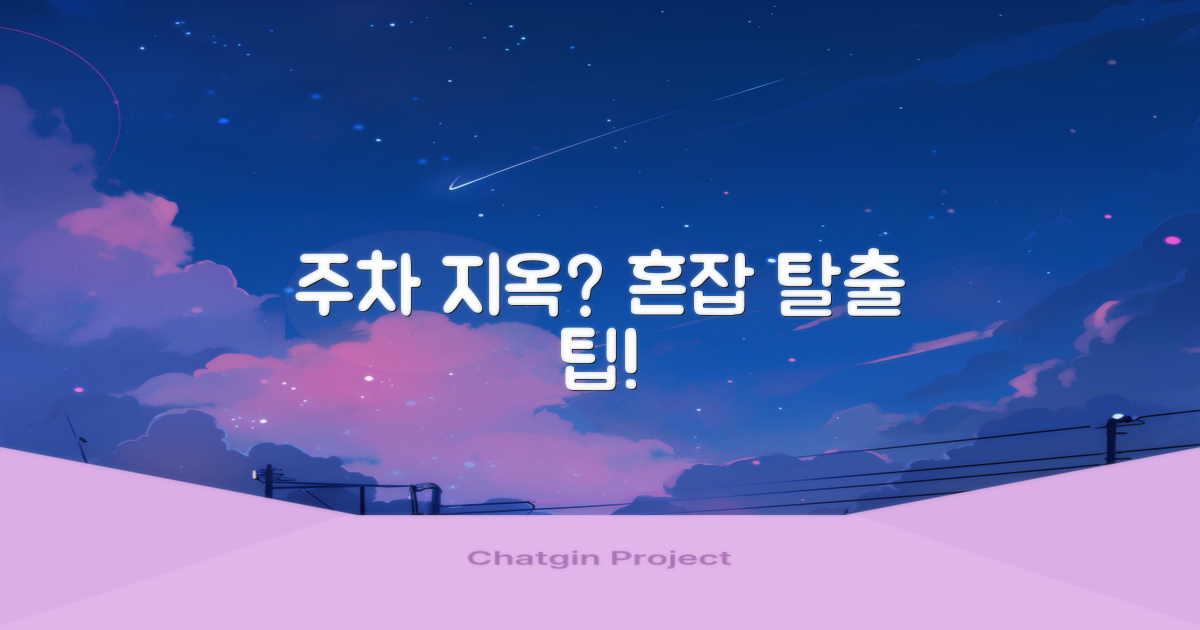 주차 팁! 혼잡 피하는 법