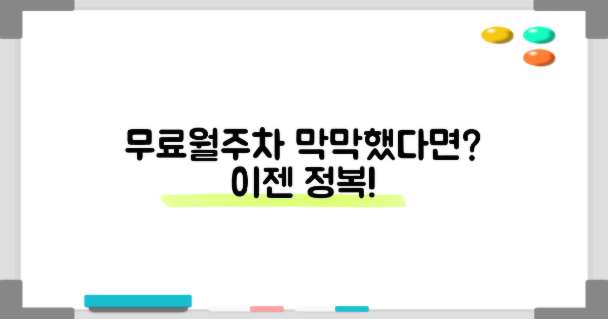 무료/월주차, 방법은 없을까?